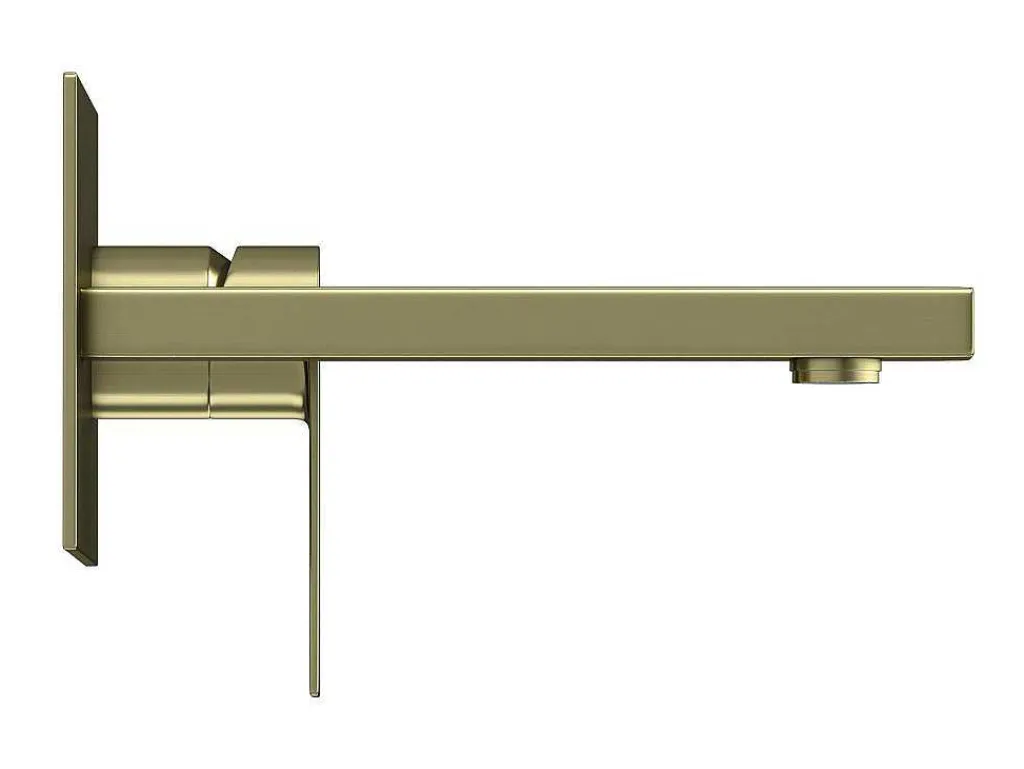 Mechanische Mengkraan Voor Inbouw Vierkant - Goudkleurig Met Satijnglans - Vistula-Shower & Design Discount