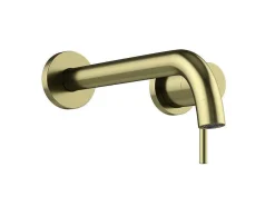 Mechanische Mengkraan Voor Inbouw Met Afgerond Uiteinde - Goudkleurig Met Satijnglans - Lozoya-Shower & Design Sale