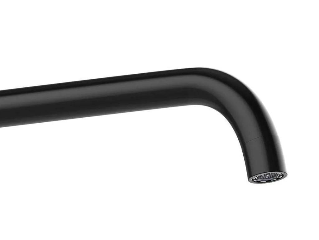 Mechanische Mengkraan Voor Inbouw Met Afgerond Uiteinde - Matzwart - Lozoya-Shower & Design