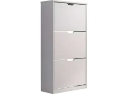 Mestre Schoenenkast 3 Klep Wit.-Vente-unique