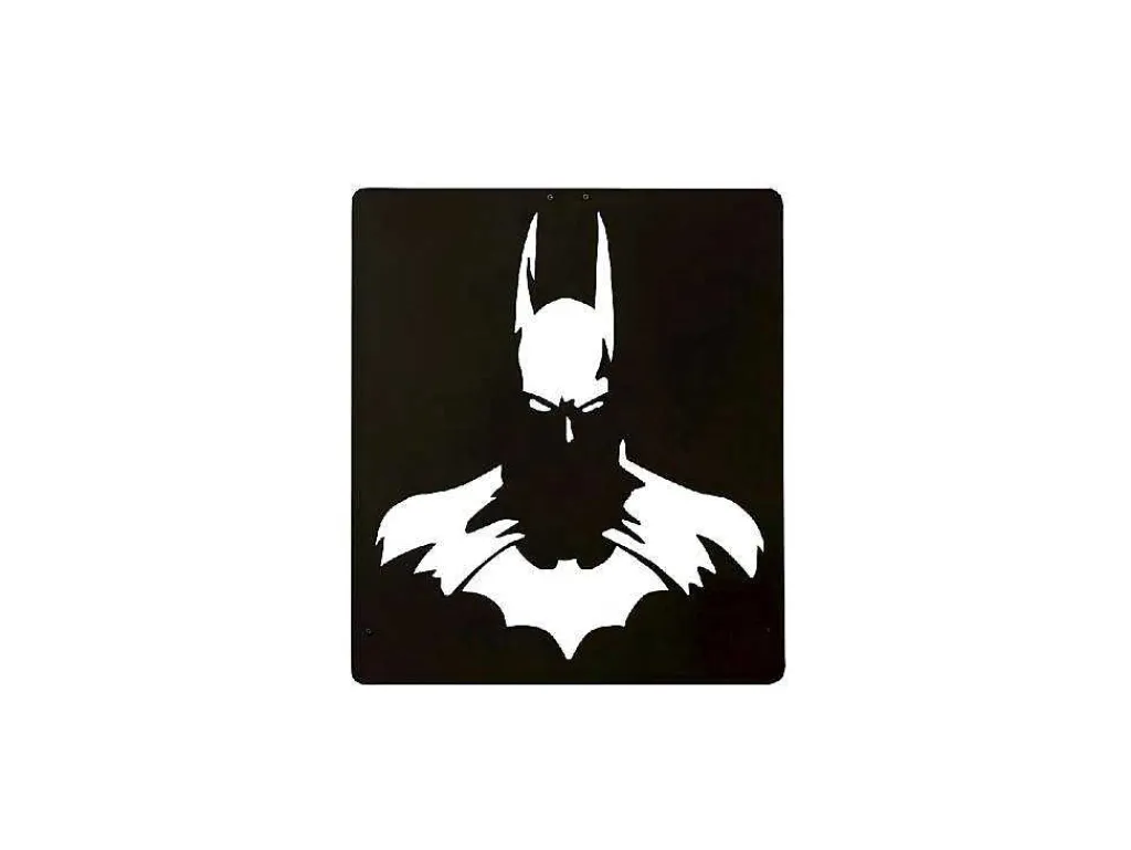 Metalen Decoratie Batman 2, Zwart, 42X1,5X48 Cm,-EPIKASA Sale