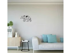 Metalen Decoratie Beer 4, Zwart, 55X1,5X30 Cm,-EPIKASA Sale