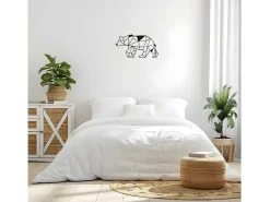 Metalen Decoratie Beer 4, Zwart, 55X1,5X30 Cm,-EPIKASA Sale