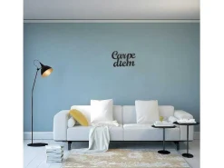 Metalen Decoratie Carpediem, Zwart, 50X1,5X38 Cm,-EPIKASA Best