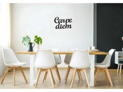 Metalen Decoratie Carpediem, Zwart, 50X1,5X38 Cm,-EPIKASA Best