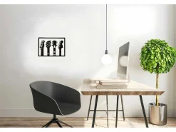 Metalen Decoratie Gitaar 19, Zwart, 46X1,5X32 Cm,-EPIKASA Online