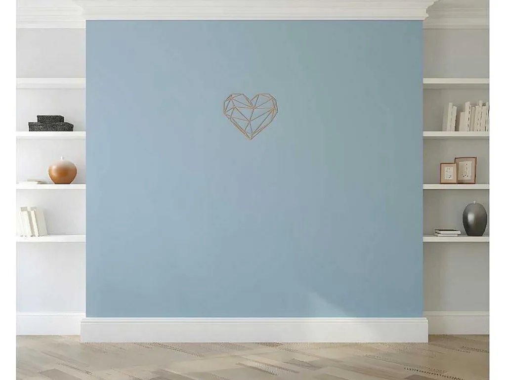Metalen Decoratie Hart 10, Koper, 47X1,5X40 Cm,-EPIKASA Outlet