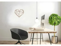 Metalen Decoratie Hart 10, Koper, 47X1,5X40 Cm,-EPIKASA Outlet