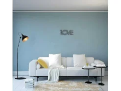 Metalen Decoratie Love 8, Zwart, 50X1,5X20 Cm,-EPIKASA Online