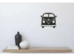 Metalen Decoratie Minivan, Zwart, 32X1,5X36 Cm,-EPIKASA Discount