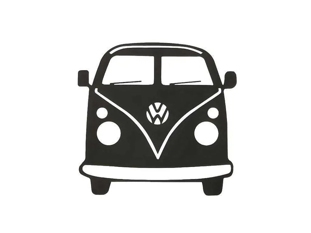 Metalen Decoratie Minivan, Zwart, 32X1,5X36 Cm,-EPIKASA Discount