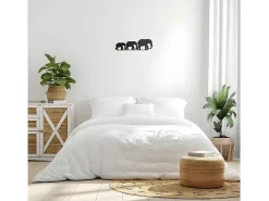 Metalen Decoratie Olifant 4, Zwart, 50X1,5X15 Cm,-EPIKASA Sale