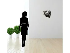 Metalen Decoratie Paard 2, Zwart, 50X1,5X50 Cm,-EPIKASA Clearance