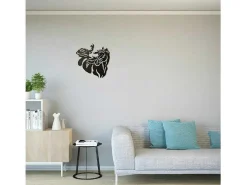 Metalen Decoratie Paard 2, Zwart, 50X1,5X50 Cm,-EPIKASA Clearance