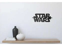 Metalen Decoratie Star Wars, Zwart, 50X1,5X21 Cm,-EPIKASA Sale