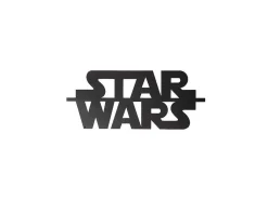 Metalen Decoratie Star Wars, Zwart, 50X1,5X21 Cm,-EPIKASA Sale