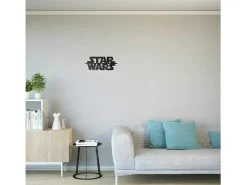 Metalen Decoratie Star Wars, Zwart, 50X1,5X21 Cm,-EPIKASA Sale