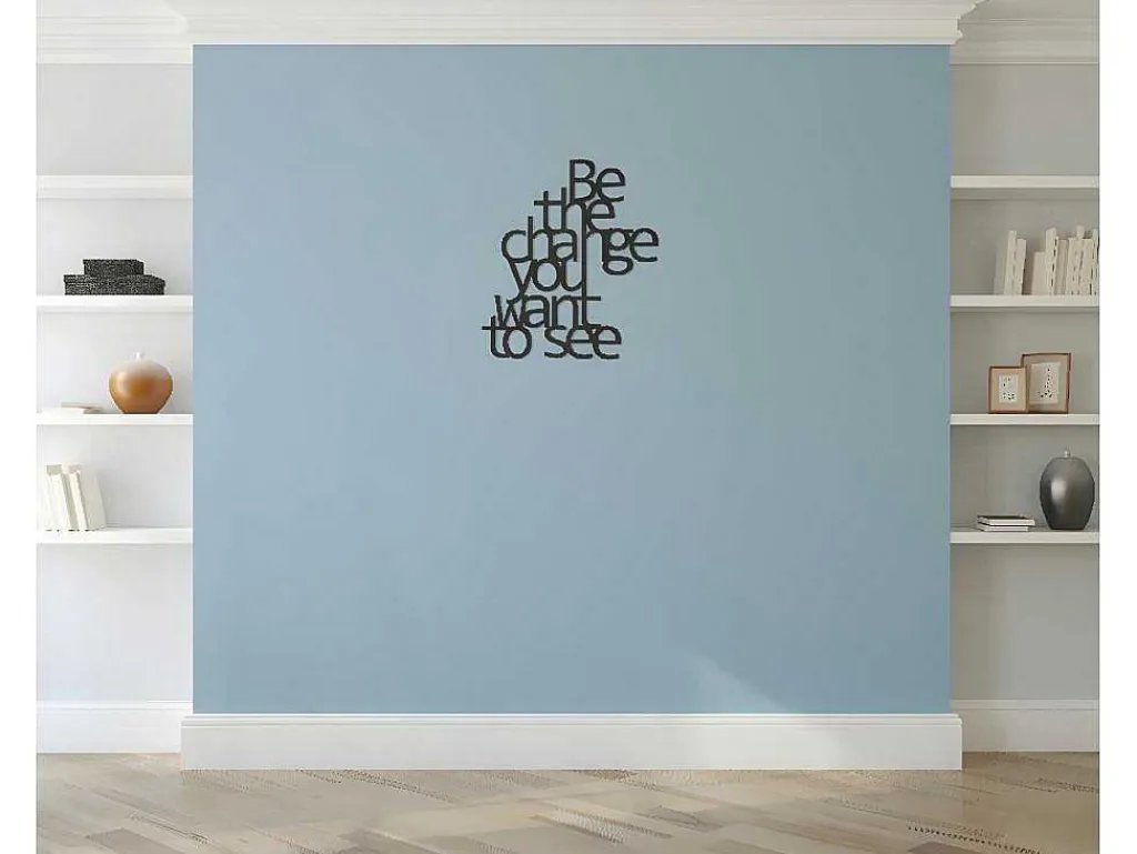 Metalen Decoratie The Change, Zwart, 62X1,5X70 Cm,-EPIKASA Hot