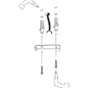 Metalen Plafondlamp Met 2 Bollen Damar - L. 44 X H. 28 Cm - Zwart En Goudkleurig-OZAIA New