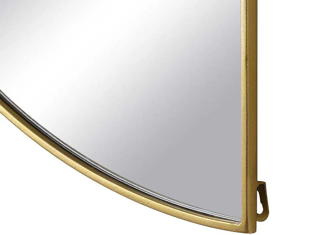 Metalen Spiegel Met Halve Cirkel Design - B.50 X H.100 Cm - Goudkleurig - Gavra-OZAIA Sale