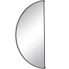 Metalen Spiegel Met Halve Cirkel Design - B.50 X H.100 Cm - Zwart - Gavra-OZAIA Best