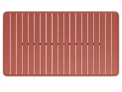 Metalen Tuinset - Tafel L.160 Cm Met 2 Stapelstoelen En 4 Stapelstoelen - Terracotta - Mirmande-MYLIA New