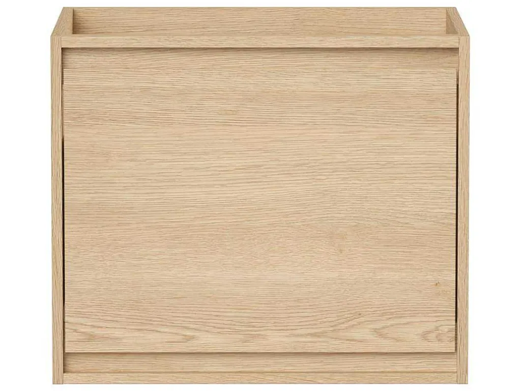 Meubel Onder Wastafel Met Engelse Lade - Eikenfineer - 60 Cm - Mesliva-Vente-unique Hot