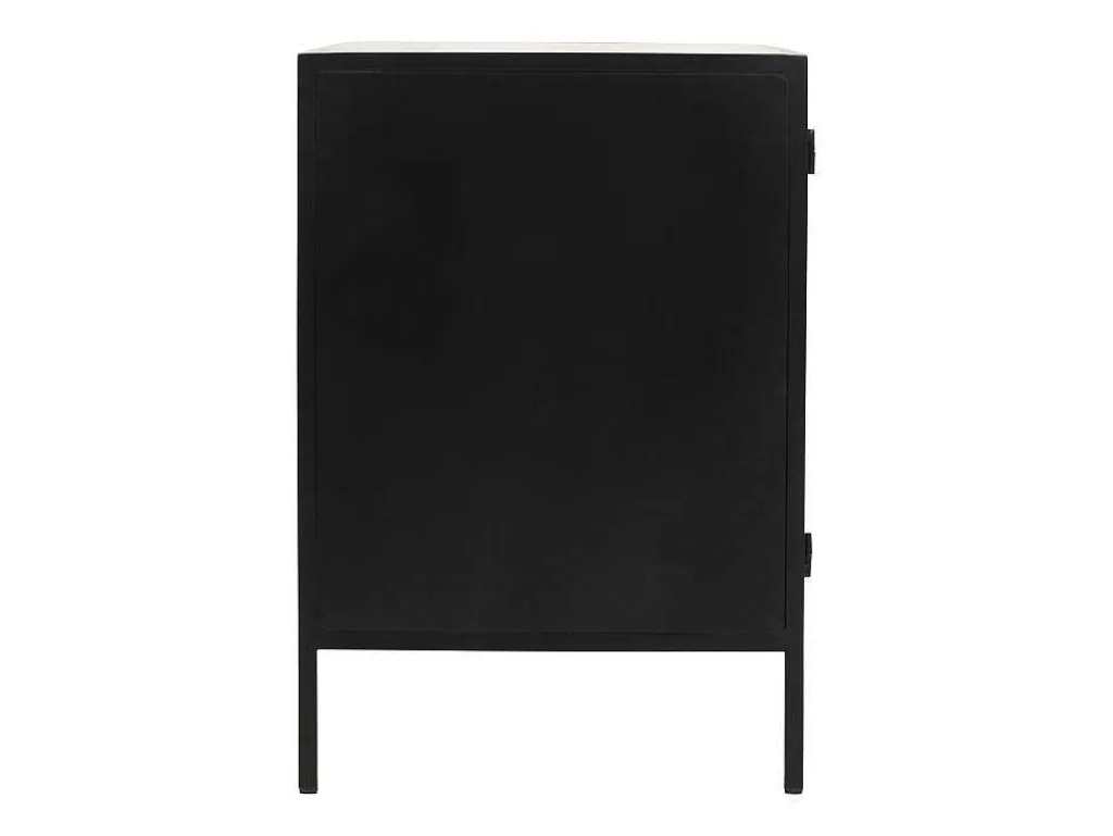 Meubel Voor Onder Wastafel Van Metaal - 2 Deuren - 95 Cm - Orionis-Vente-unique Outlet