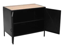 Meubel Voor Onder Wastafel Van Metaal - 2 Deuren - 95 Cm - Orionis-Vente-unique Outlet