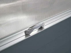 Mini-Tuinkas Van Polycarbonaat En Structuur Van Aluminium - L120 X B120 X H169 Cm - Antraciet - Genista-EXPERTLAND Hot