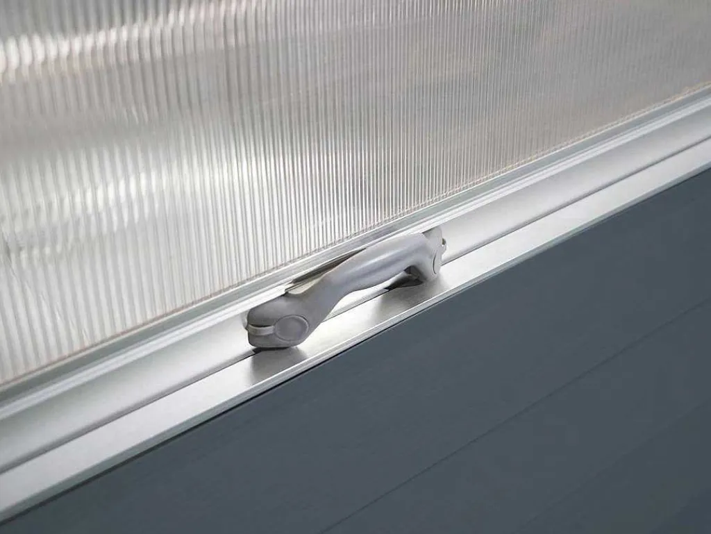 Mini-Tuinkas Van Polycarbonaat En Structuur Van Aluminium - L120 X B120 X H169 Cm - Antraciet - Genista-EXPERTLAND Hot