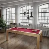 Modulaire Tafel - Biljart En Pingpong Balthazar - 213 X 112 X 81,5 Cm - Rood-Vente-unique Outlet