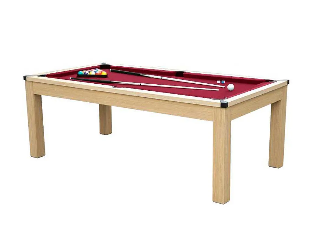 Modulaire Tafel - Biljart En Pingpong Balthazar - 213 X 112 X 81,5 Cm - Rood-Vente-unique Outlet