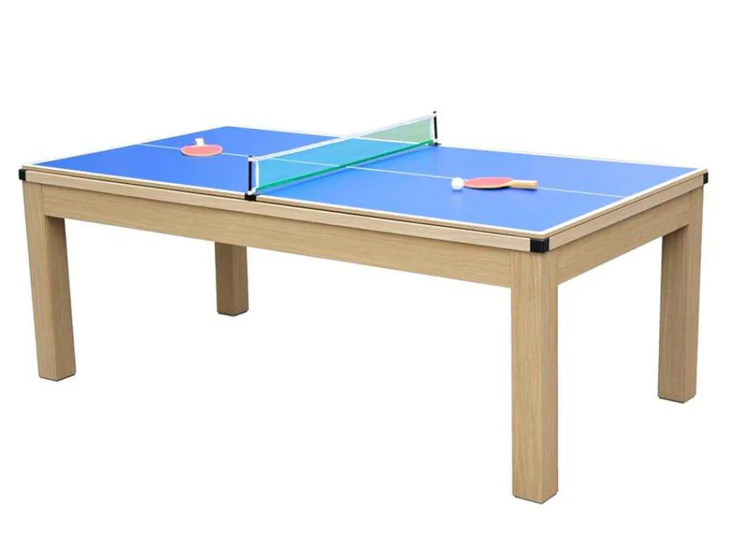 Modulaire Tafel - Biljart En Pingpong Balthazar - 213 X 112 X 81,5 Cm - Rood-Vente-unique Outlet