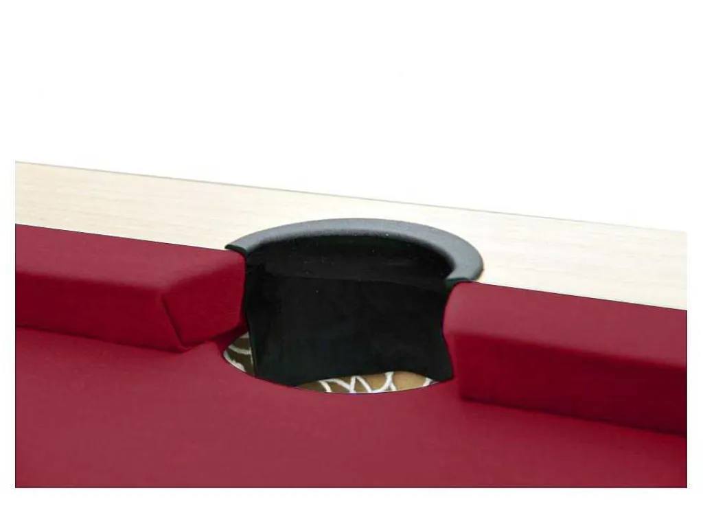 Modulaire Tafel - Biljart En Pingpong Balthazar - 213 X 112 X 81,5 Cm - Rood-Vente-unique Outlet