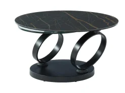 Moduleerbare Design-Salontafel Van Gehard Glas En Keramiek Joline-Maison Céphy Discount