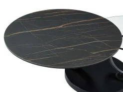 Moduleerbare Design-Salontafel Van Gehard Glas En Keramiek Joline-Maison Céphy Discount
