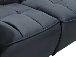 Moduleerbare Relaxhoekbank Van Fluweel - Antraciet - Alford-Vente-unique