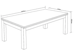 Moduleerbare Tafel - Biljart En Tafeltennis - L182 X B102 X H80 Cm - Zwart - Sousa-Vente-unique Clearance