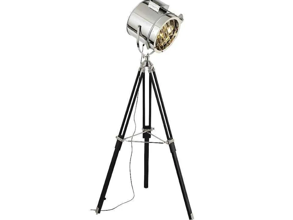 Movie Vloerlamp, Zilver, Zwart, 45X45X175 Cm,-EPIKASA Best