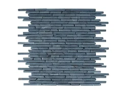 Mozaiek Vloer En Wand In Antracietgrijs Marmer - Set Van 1M - Moyali-BRICOSOL Outlet