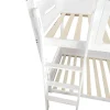 Multifunctioneel Stapelbed Voor Kinderen - Met Ladder En Glijbaan - 2X90X200Cm - Massief Hout - Wit-ModernLuxe Outlet
