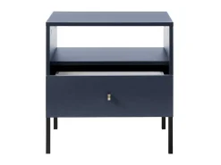 Nachtkastje Bogdan - 1 Lade En 1 Nis - Blauw-Vente-unique Online