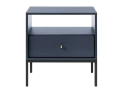 Nachtkastje Bogdan - 1 Lade En 1 Nis - Blauw-Vente-unique Online