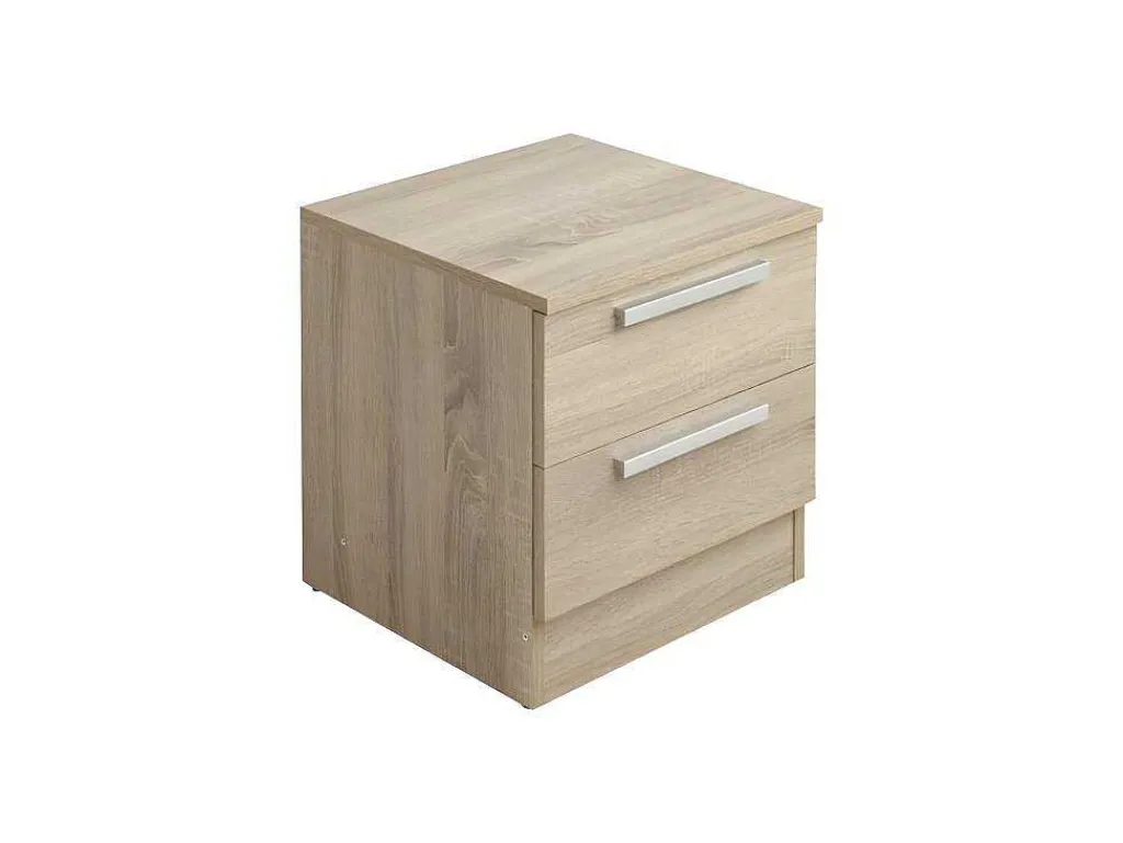 Nachtkastje Mathias - 2 Laden - Naturel-Vente-unique Clearance