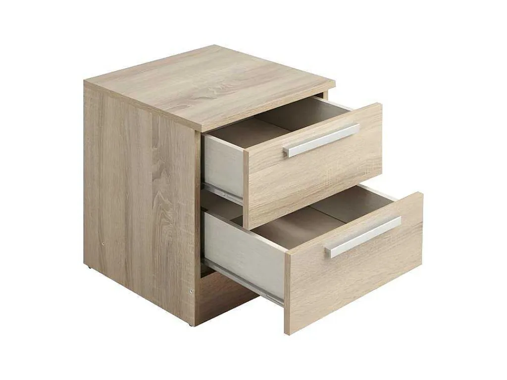 Nachtkastje Mathias - 2 Laden - Naturel-Vente-unique Clearance