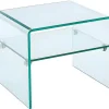 Nachtkastje Van Gehard Glas - 1 Nis - Stileos-Vente-unique Online