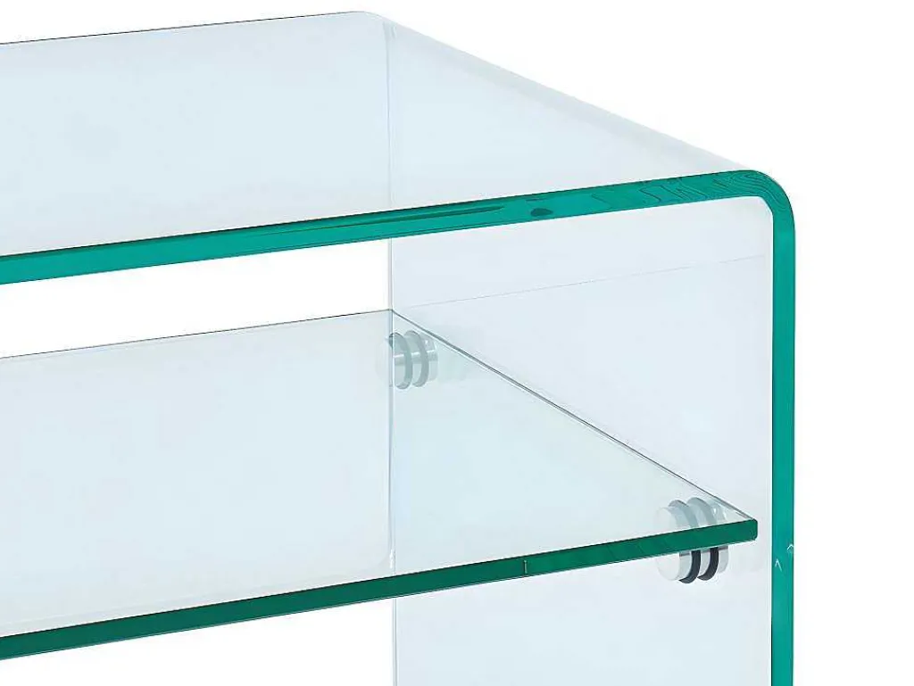 Nachtkastje Van Gehard Glas - 1 Nis - Stileos-Vente-unique Online