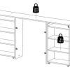 Nada Hoofdbord Met Opbergruimte 160 Cm, Betondecor/Wit Hoogglans.-Vente-unique Online