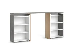 Nada Hoofdbord Met Opbergruimte 160 Cm, Betondecor/Wit Hoogglans.-Vente-unique Online
